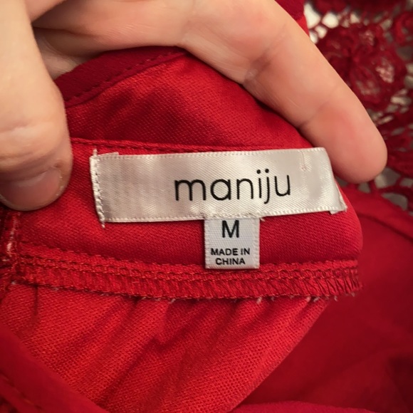 Maniju Red Cocktail Dress (medium) - Picture 6 of 6